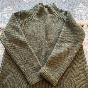 Madewell Northfield Mockneck Sweater Green L